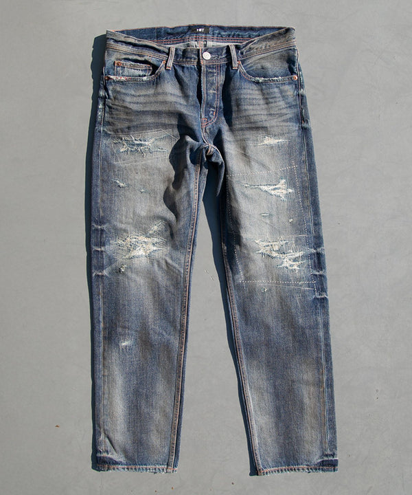 12oz SOFT DENIM 5P STRAIGHT(vintage processing)