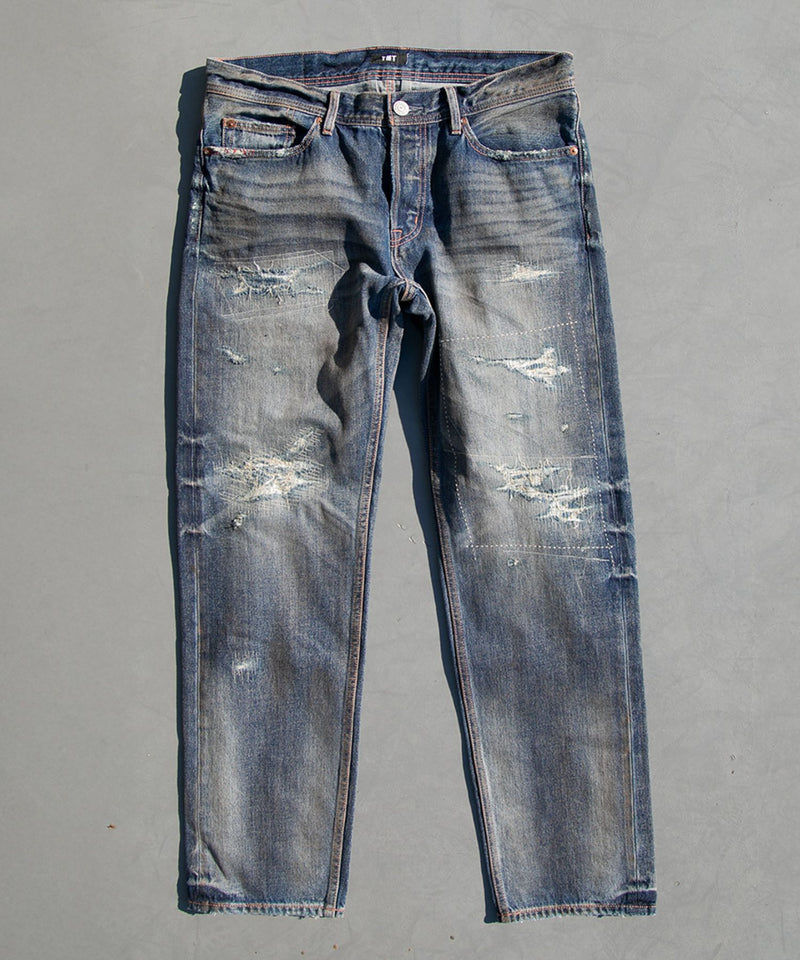 12oz SOFT DENIM 5P STRAIGHT(vintage processing)