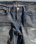 12oz SOFT DENIM 5P STRAIGHT(vintage processing)