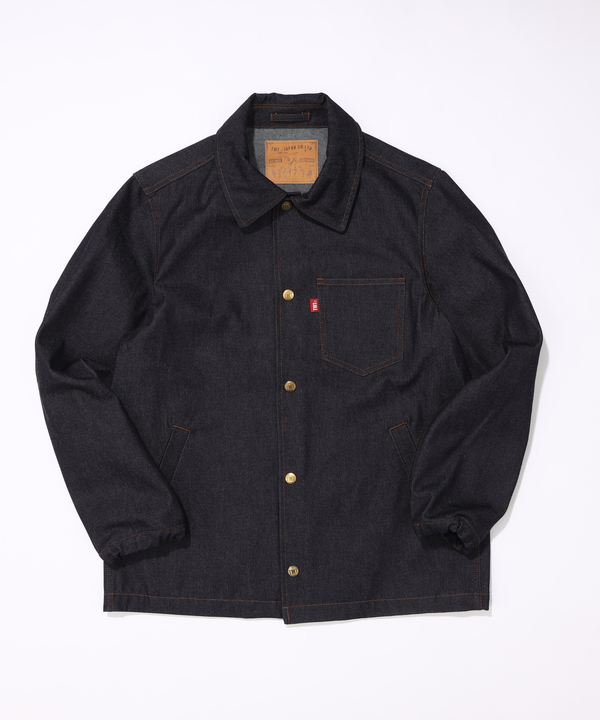 DENIM COACH JACKET/INDIGO