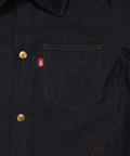 DENIM COACH JACKET/INDIGO
