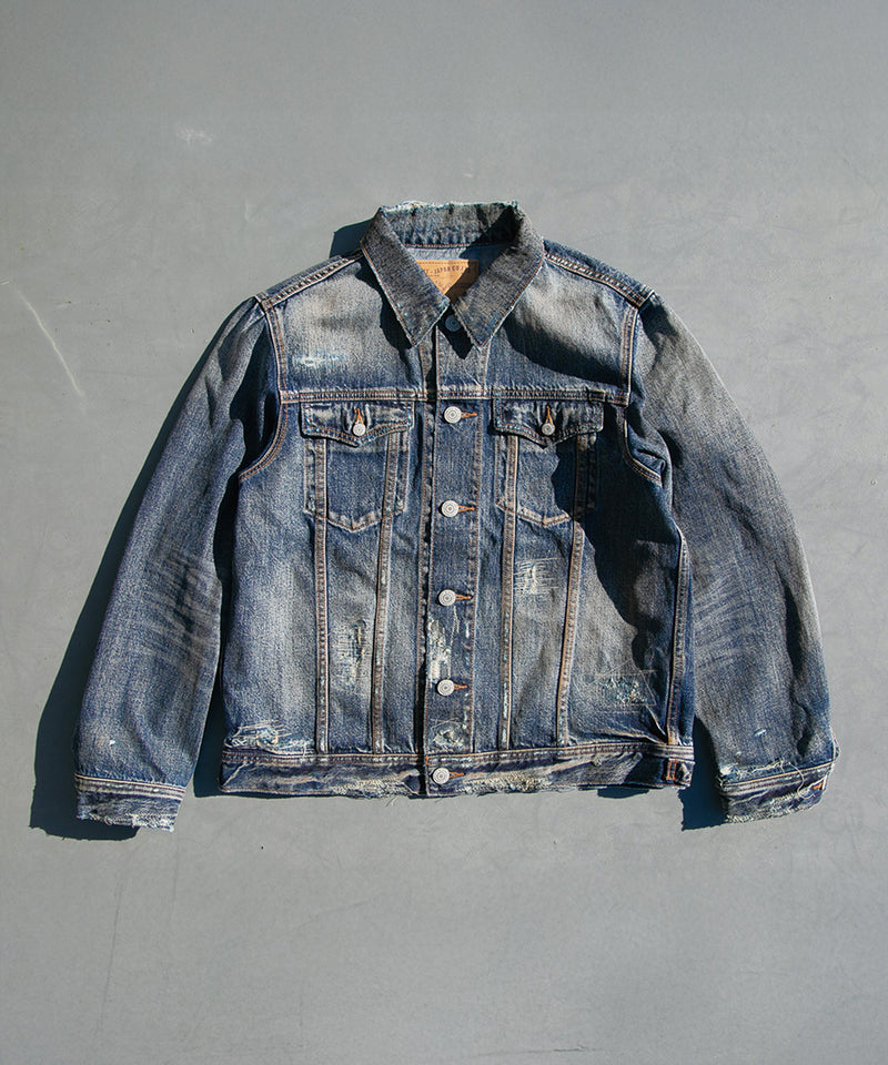 12oz SOFT DENIM TRUCKER JACKET(VINTAGE processing.)