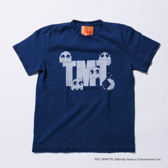 【 TMT × PAC-MAN 】DRY COTTON JERSEY  S/S TEE (INDIGO DYE)