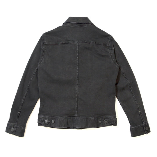STRETCH COMFY DENIM JACKET/ CHARCOAL