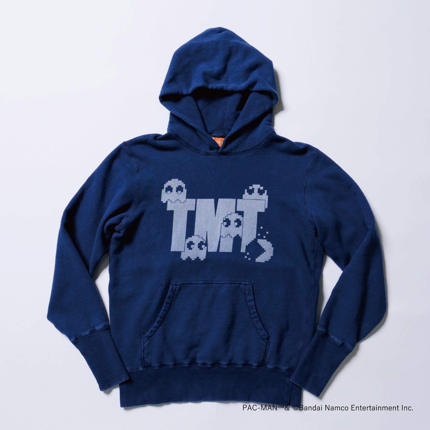 TMT × PAC-MAN 】VINTAGE FRENCH TERRY PULLOVER HOODIE (INDIGO DYE) – TMT  OFFICIAL ONLINE STORE