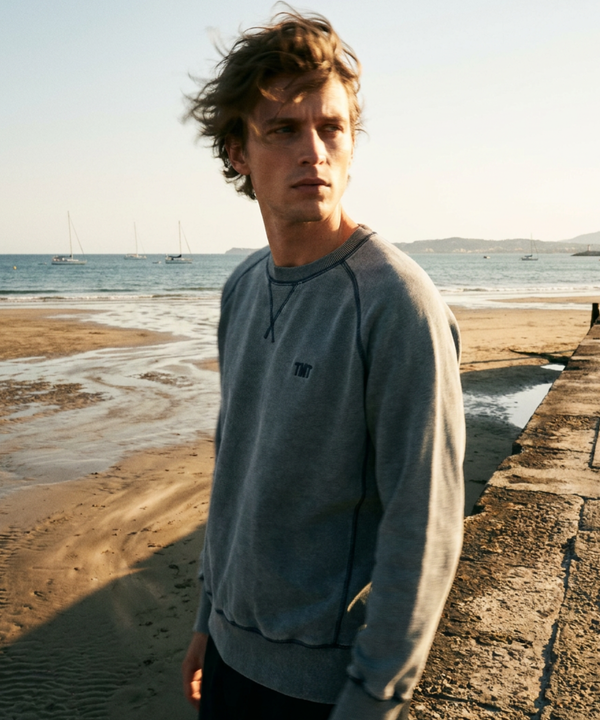 PULL OVER SWEAT(INDIGO)