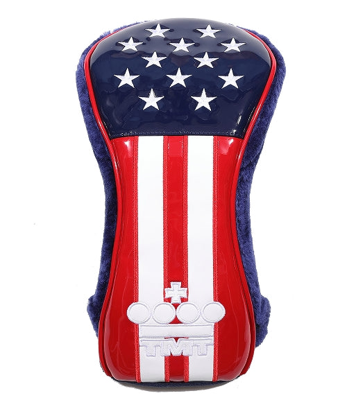U.S.FLAG ENAMEL LETHER HEAD COVER (FOR DRIVER)