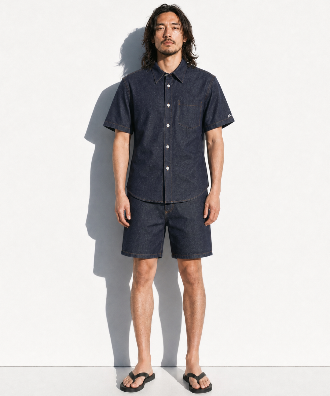 【7月下旬発送予定】DENIM SHORT SLEEVE SHIRTS（ONE WASH）