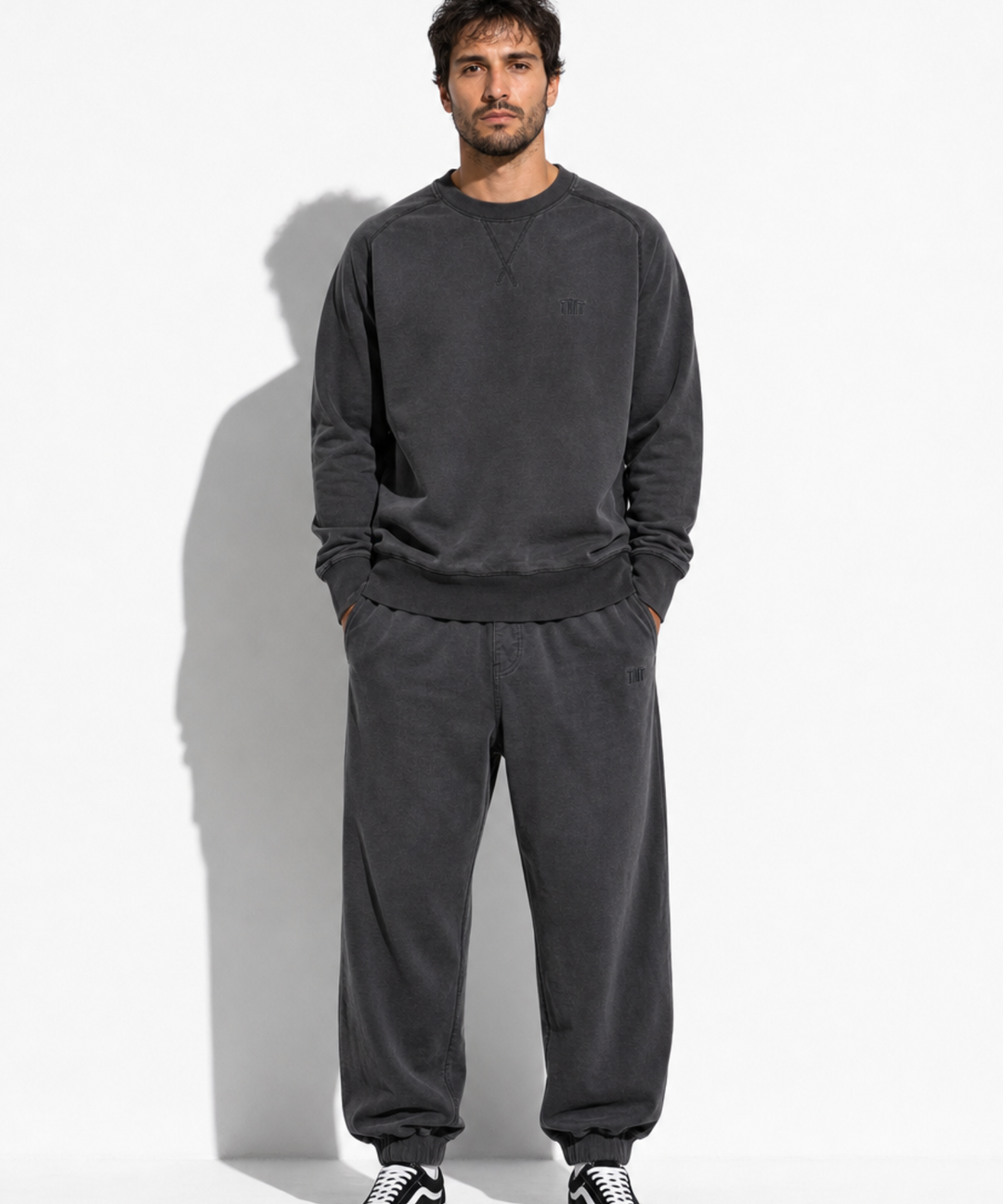 WIDE SWEAT PANTS（BLACK）
