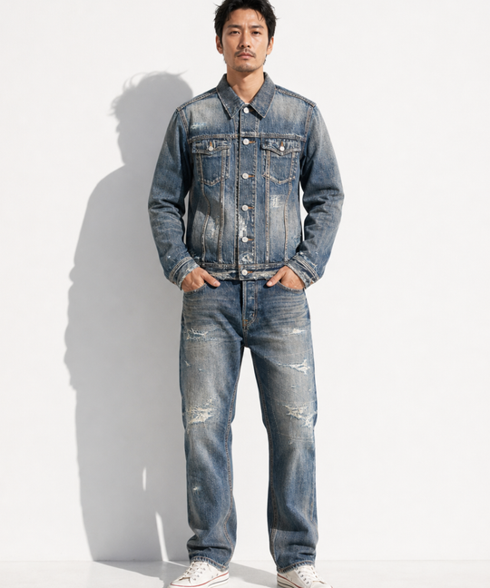 12oz SOFT DENIM TRUCKER JACKET（VINTAGE processing.）