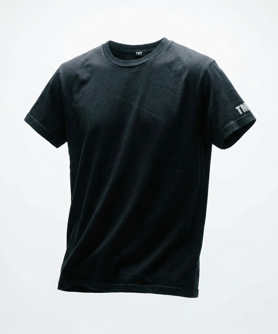 BLACK DRY COTTON  S/S TEE／BLACK