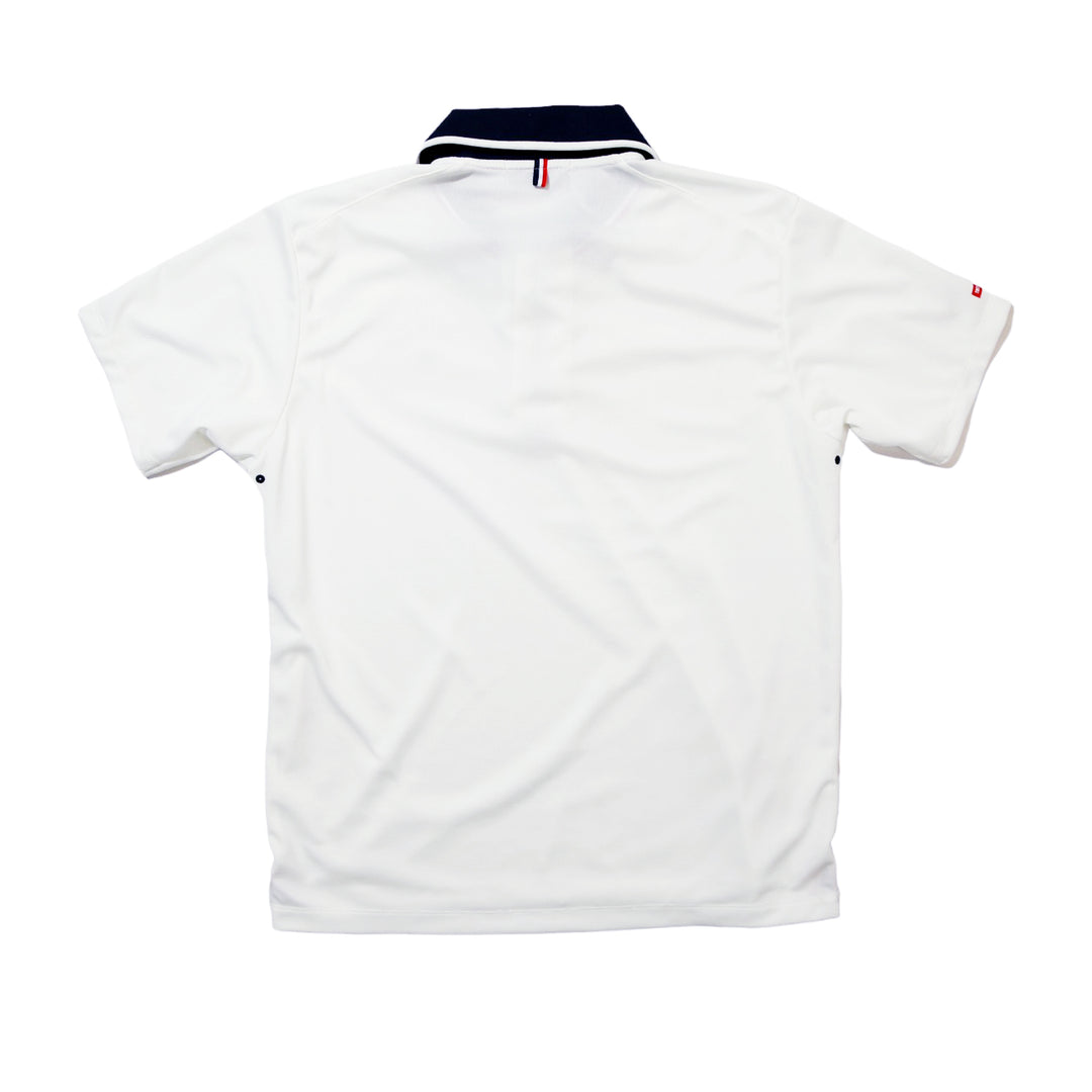 MICRO MOSS STITCH POLO SHIRTS／WHITE