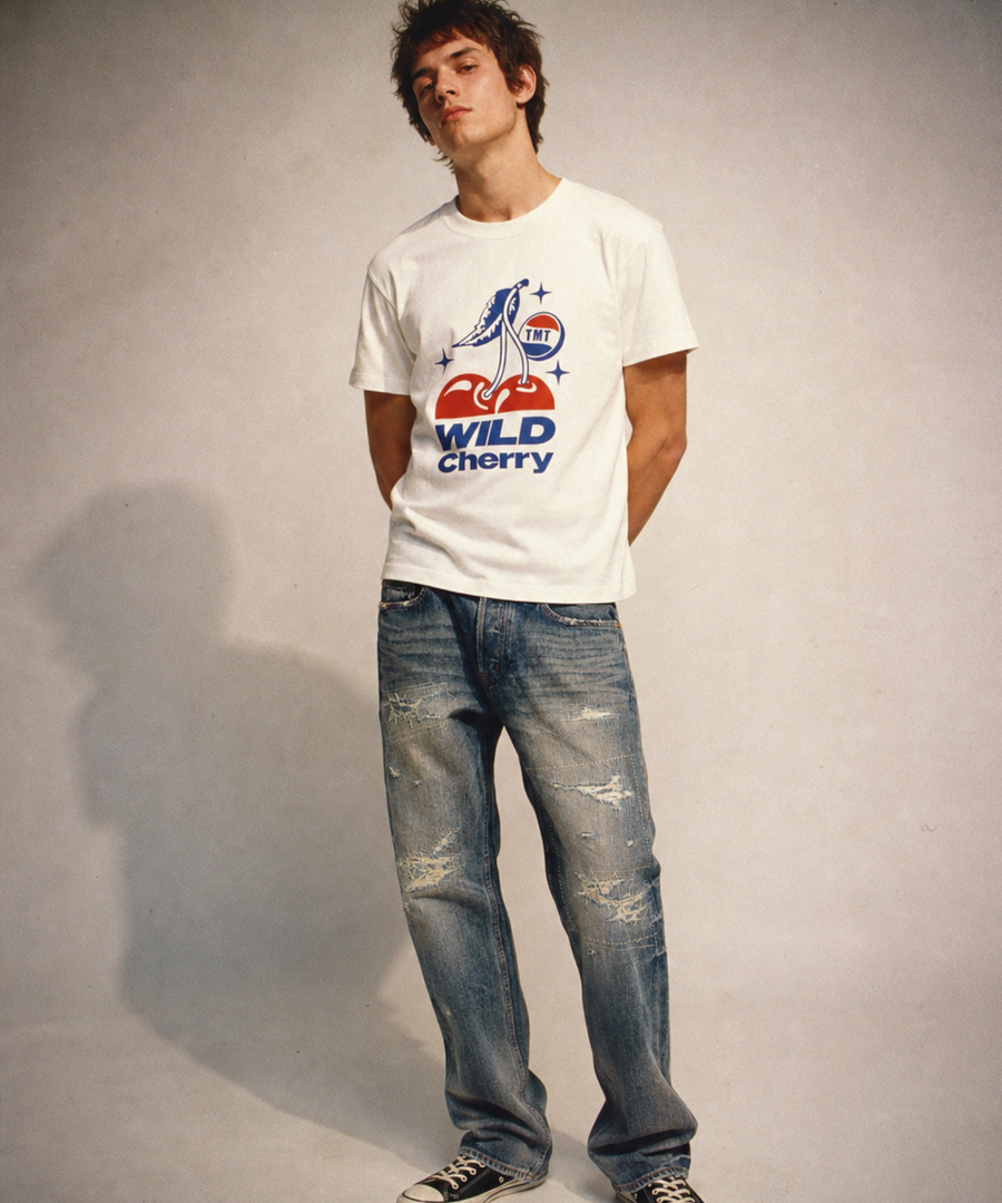 【5月下旬発送予定】DRY COTTON JERSEY S/S TEE (CHERRY)