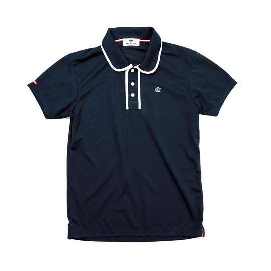 MICRO MOSS STITCH POLO SHIRTS／NAVY