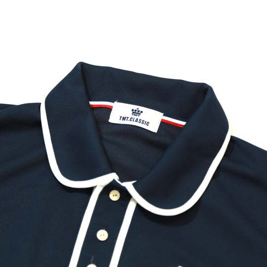 MICRO MOSS STITCH POLO SHIRTS／NAVY