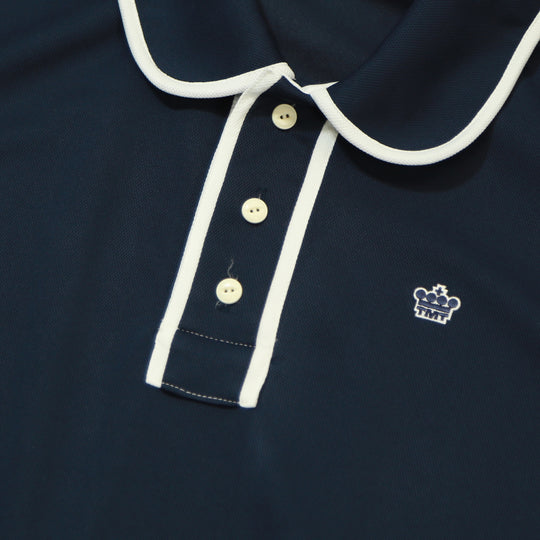 MICRO MOSS STITCH POLO SHIRTS／NAVY