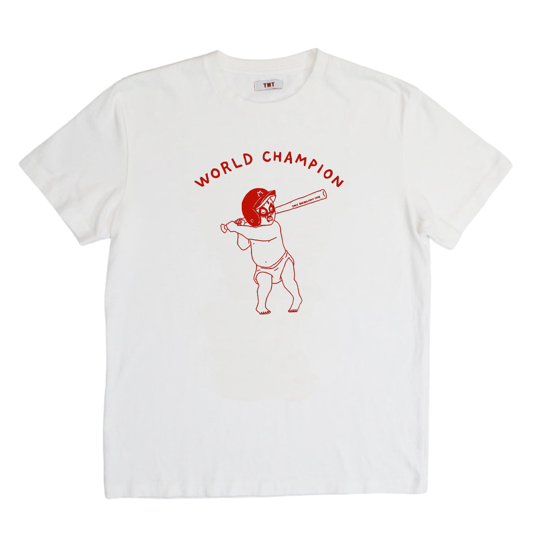 DRY COTTON JERSEY  S/STEE　( BASEBALL BABY)／ WHITE