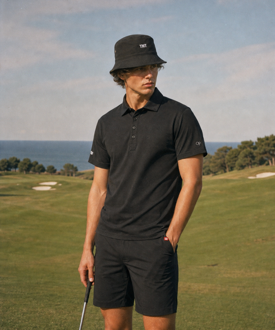 【TMT×Ocean Pacific】PEARTEX POLO SHIRT／BLACK