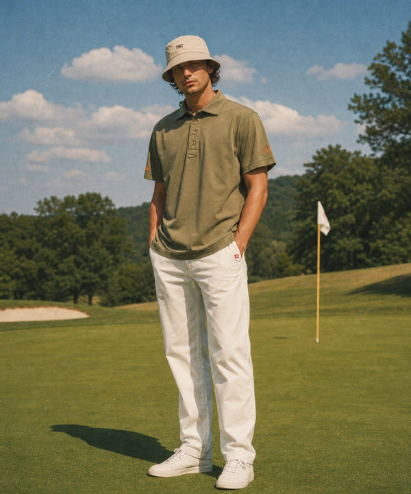 【TMT×Ocean Pacific】 PEARTEX POLO SHIRT／KHAKI