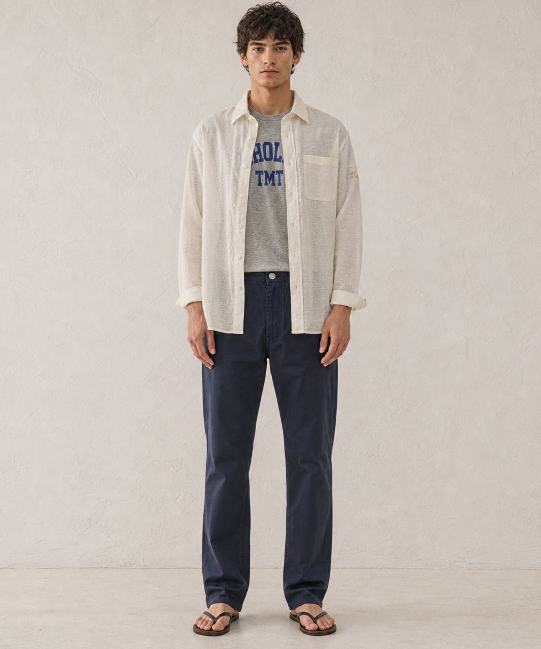 WASHER COTTON LINEN SHIRT