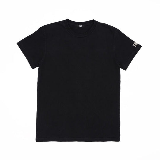 BLACK COTTON JERSEY  S/STEE／BLACK