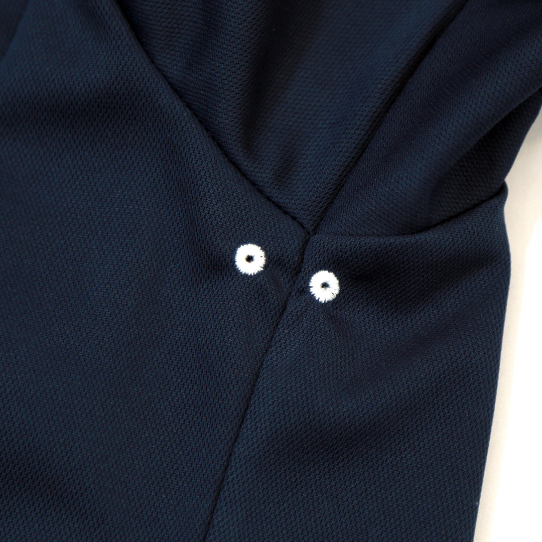 MICRO MOSS STITCH POLO SHIRTS／NAVY