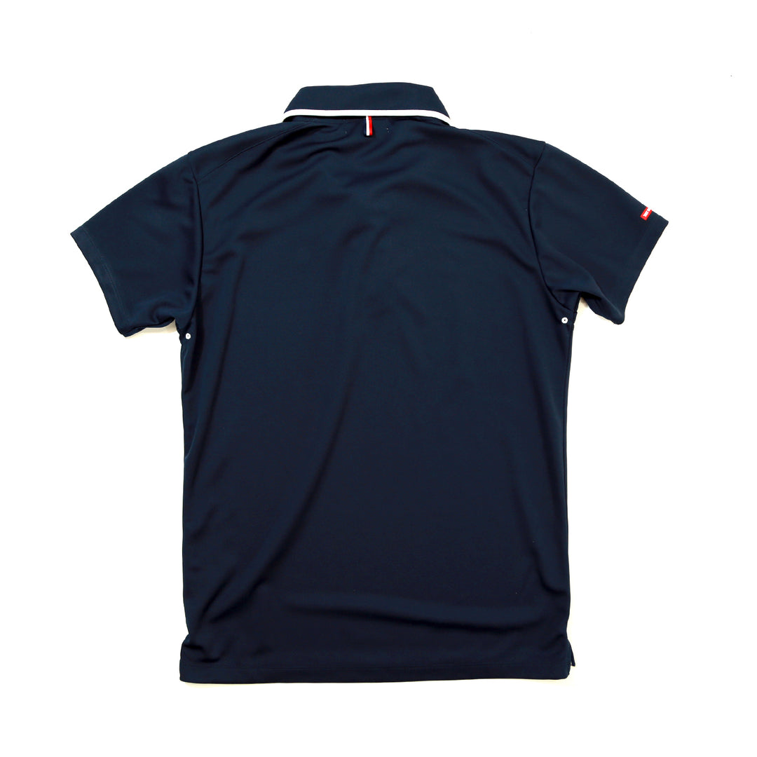 MICRO MOSS STITCH POLO SHIRTS／NAVY