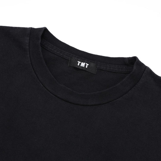 BLACK COTTON JERSEY  S/STEE／BLACK