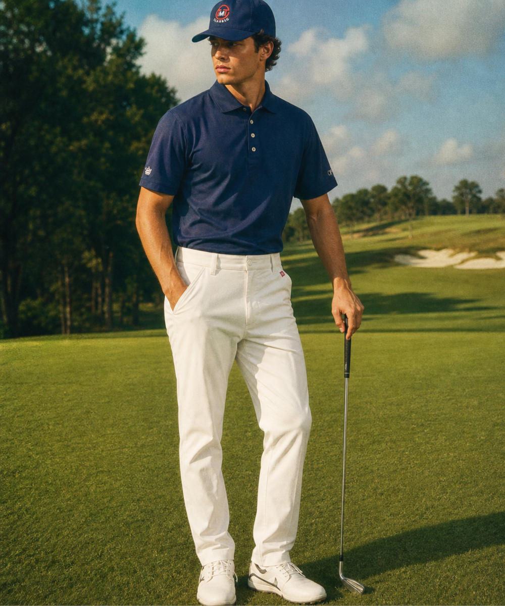 【TMT×Ocean Pacific】 PEARTEX POLO SHIRT／NAVY