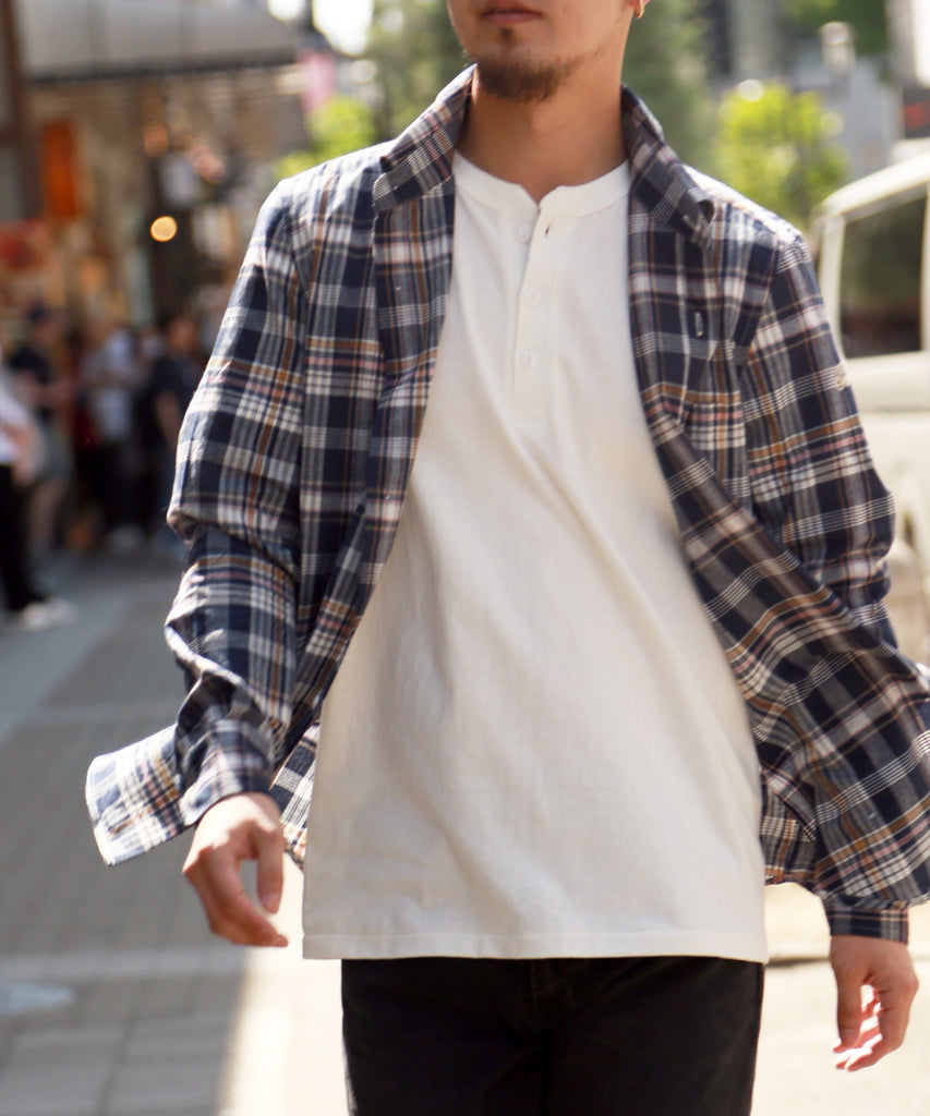 MADRAS CHECK SHIRTS／WHITE – TMT OFFICIAL ONLINE STORE