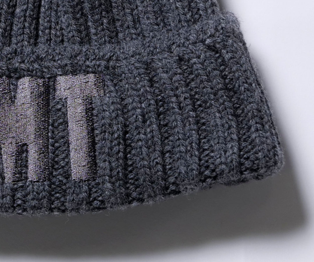 【10月下旬より発送】WOOL LOGO BEANIE ／ GRAY