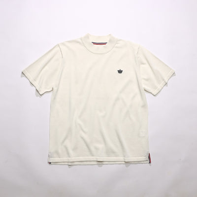 DRY KNIT MOCK NECK／WHITE