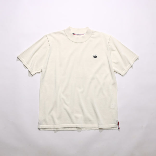 DRY KNIT MOCK NECK／WHITE