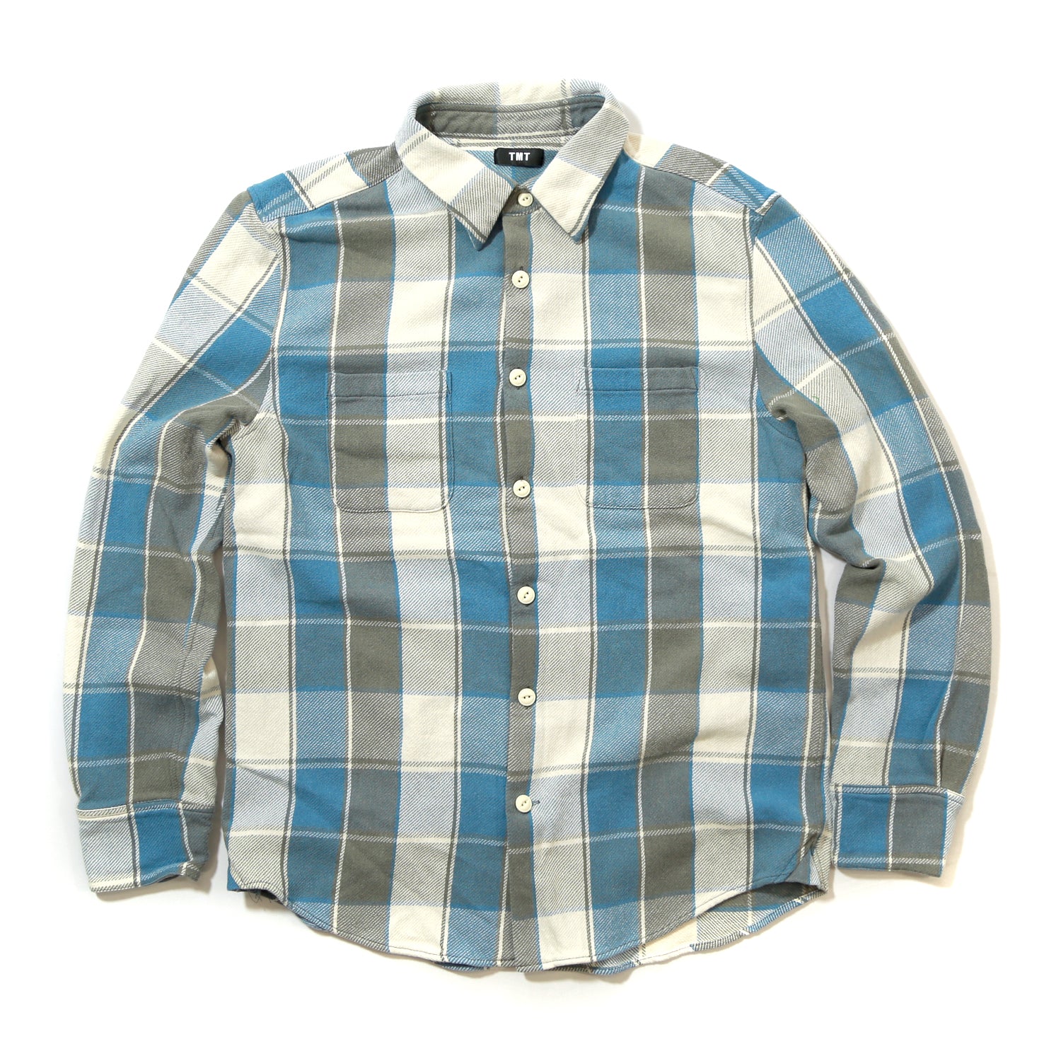 HEAVY TWILL PLAID SHIRTS／ BLUE – TMT OFFICIAL ONLINE STORE