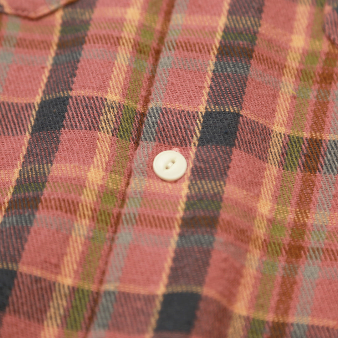 Heavy flannel Check Shirts／PINK