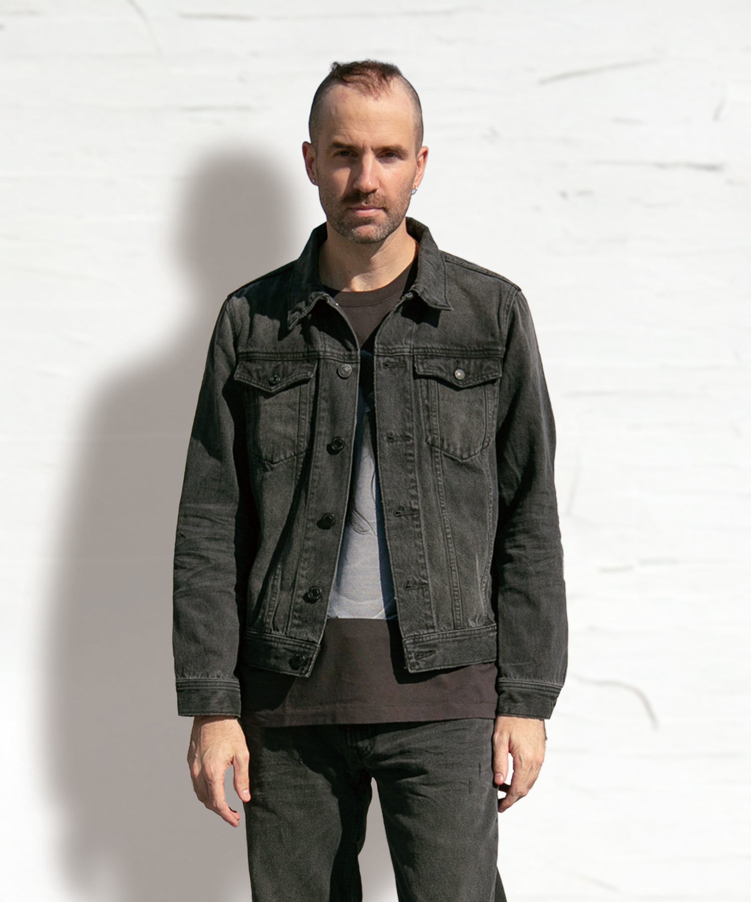 12oz SOFT BLACK DENIM TRUCKER JACKET – TMT OFFICIAL ONLINE STORE