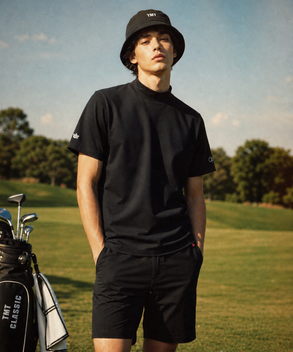 【TMT×Ocean Pacific】 PEARTEX MOCK-NECK SHIRT／BLACK