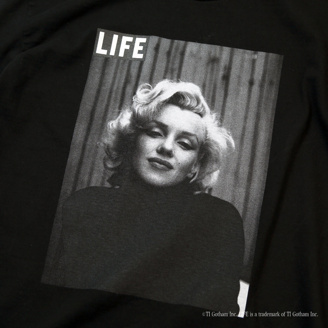 LIFE© COLLABOLATION T-SHIRTS （Marilyn Monroe）／ BLACK