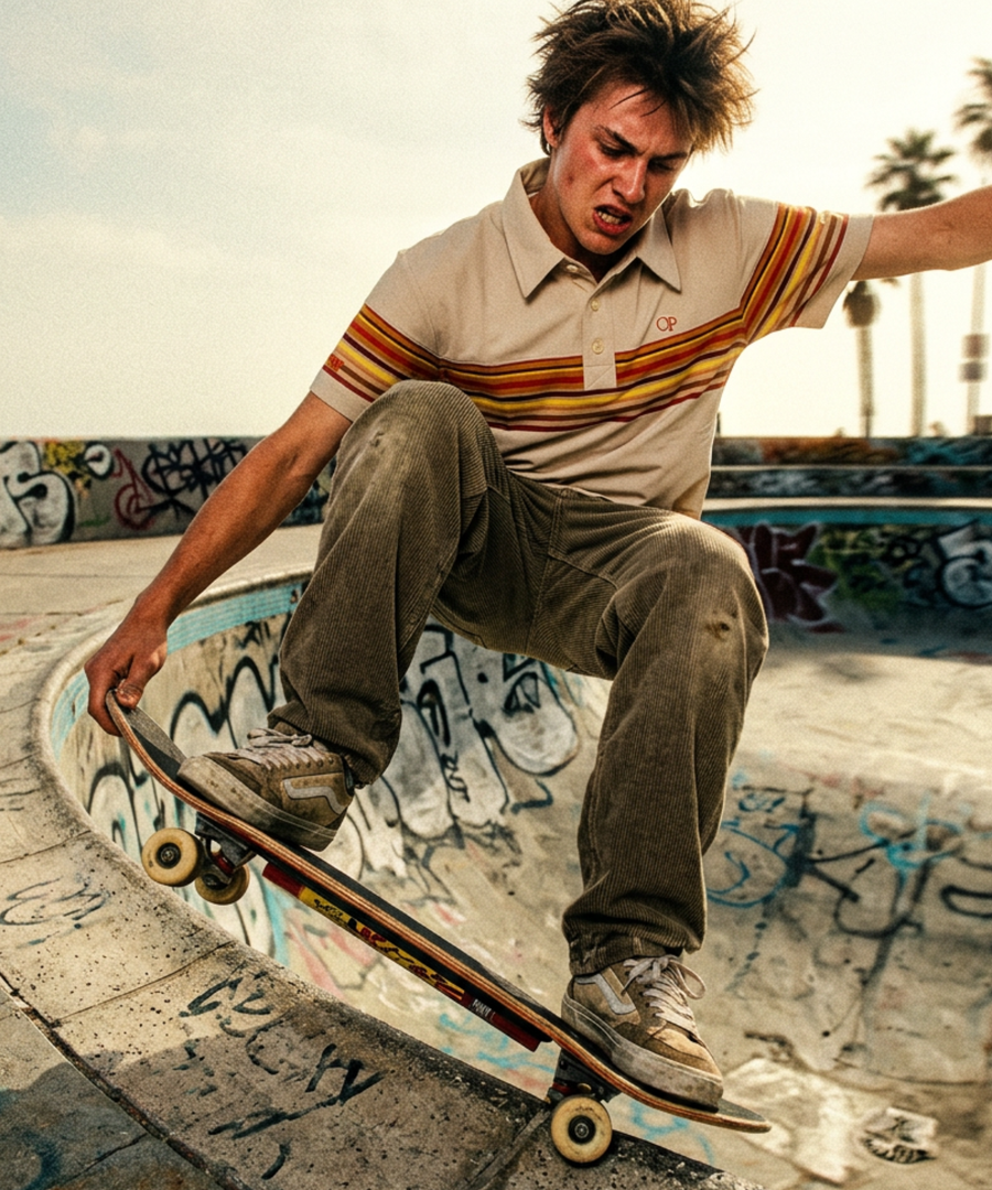 ※5月下旬発送予定【TMT×Ocean Pacific】 PEARTEX POLO SHIRT（BORDER）