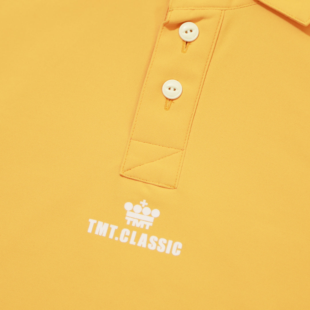 BIG LOGO MICRO STITCH POLO SHIRTS / YELLOW