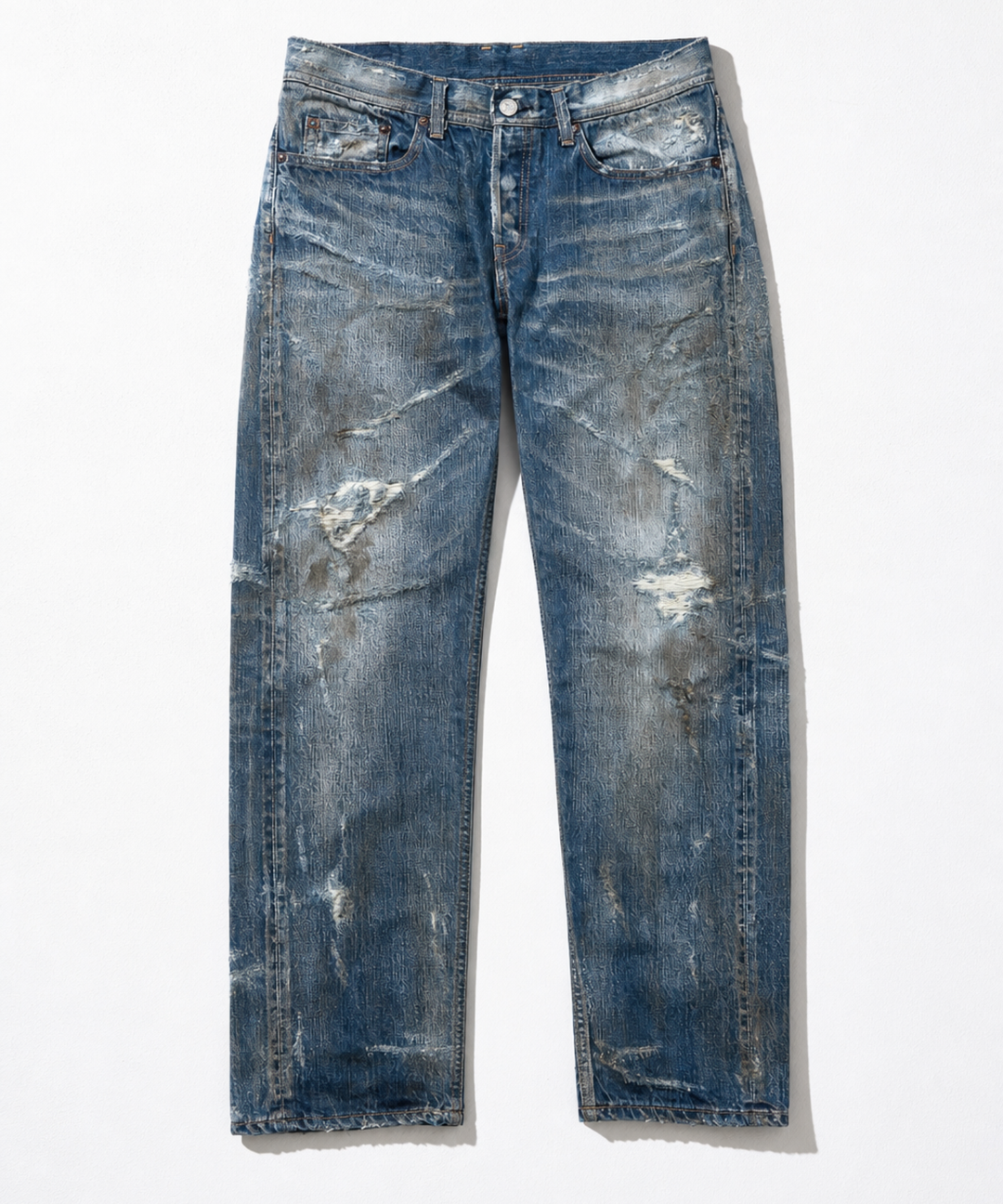 ※8月下旬発送予定【HQ DENIM】 5P TAPERED(dameged)