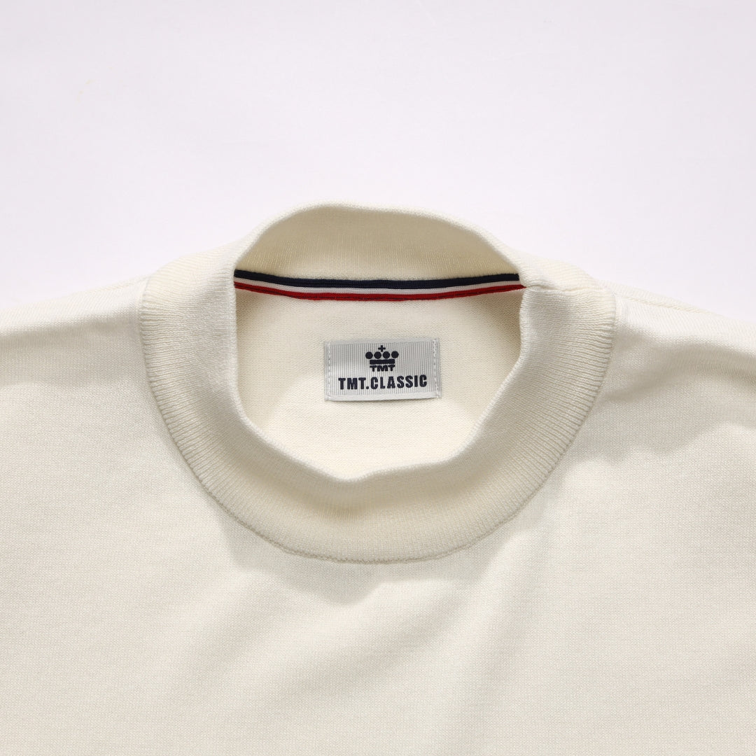 【5月中旬発送予定】DRY KNIT MOCK NECK／WHITE