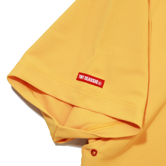 BIG LOGO MICRO STITCH POLO SHIRTS / YELLOW