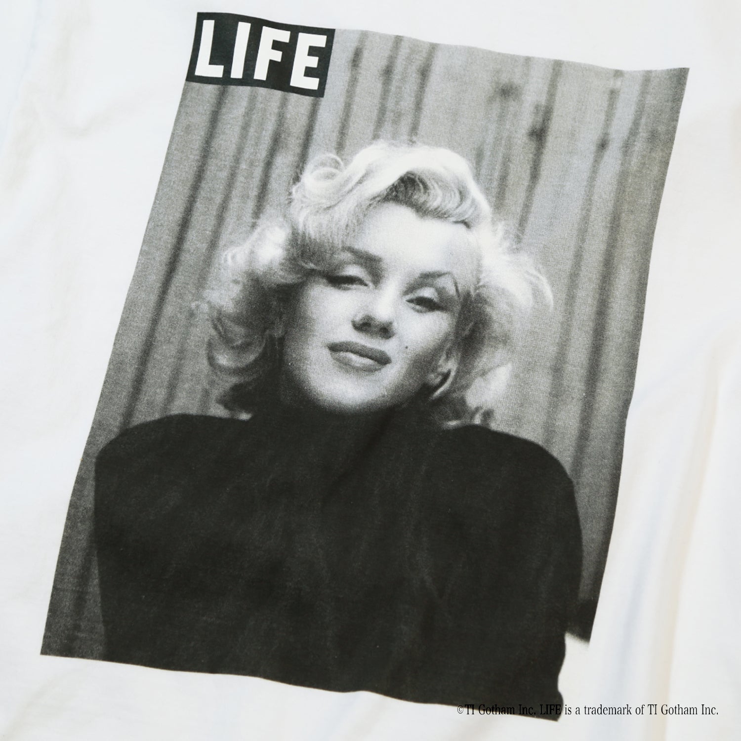 LIFE© COLLABOLATION T-SHIRTS （Marilyn Monroe）／ WHITE – TMT