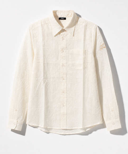 WASHER COTTON LINEN SHIRT