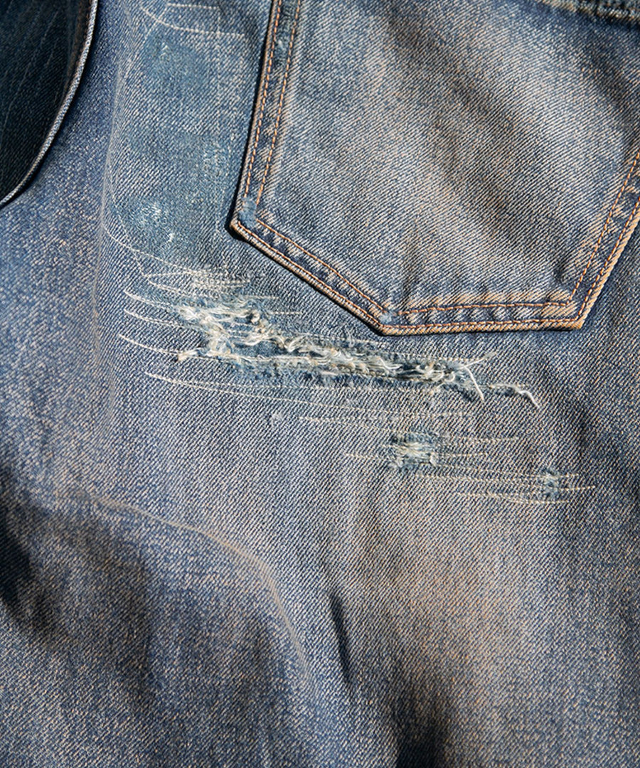 12oz SOFT DENIM 5P STRAIGHT（vintage processing）