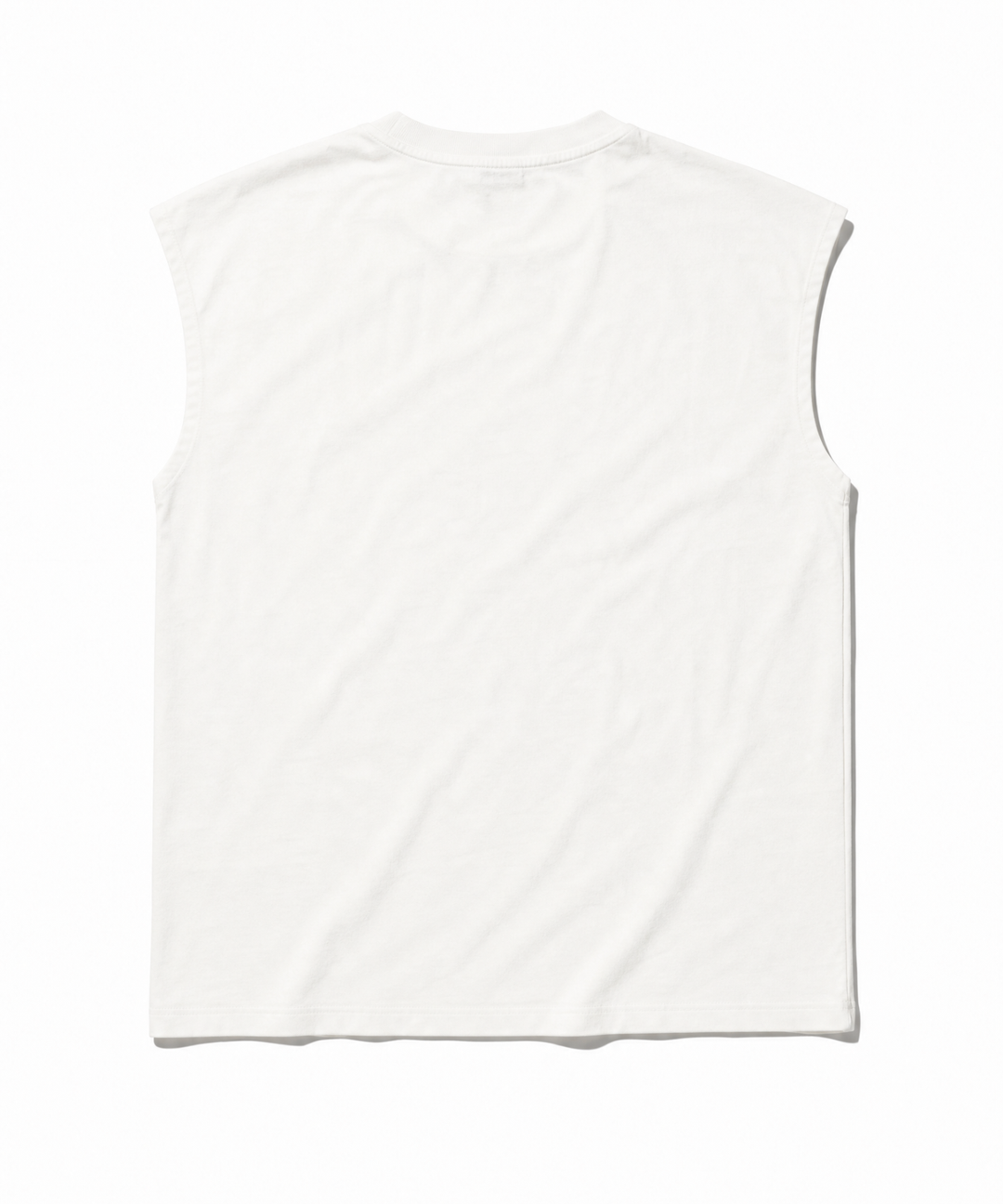 DRY COTTON JERSEY SLEEVELESS TEE (LOGO)
