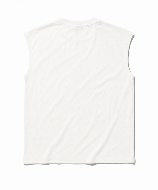DRY COTTON JERSEY SLEEVELESS TEE (LOGO)