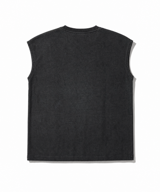 DRY COTTON JERSEY SLEEVELESS TEE (LOGO)