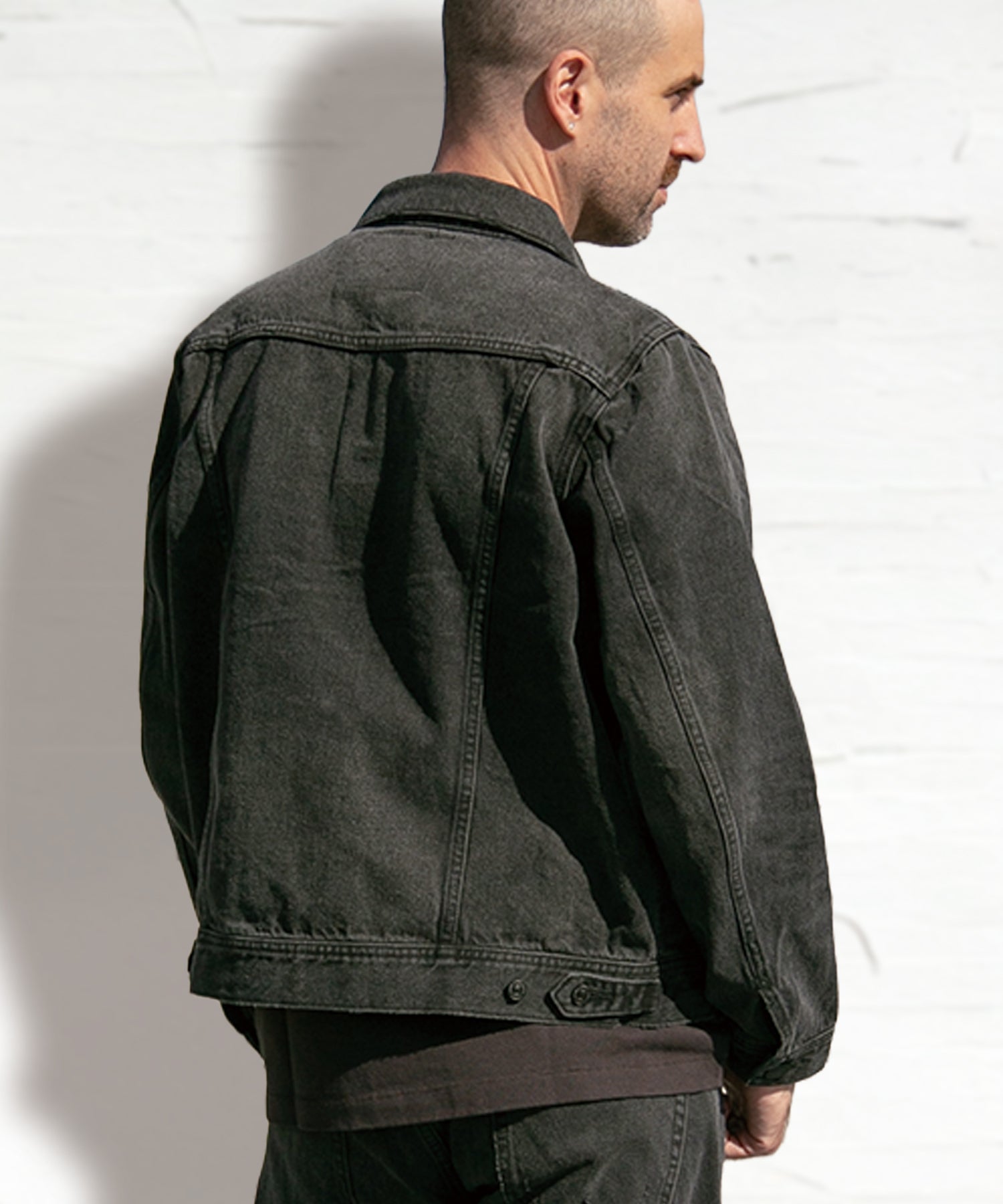 12oz SOFT BLACK DENIM TRUCKER JACKET – TMT OFFICIAL ONLINE STORE